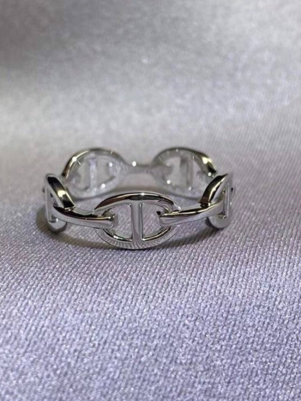 Silver Chain-Link Ring - Women new Jewelry size 6